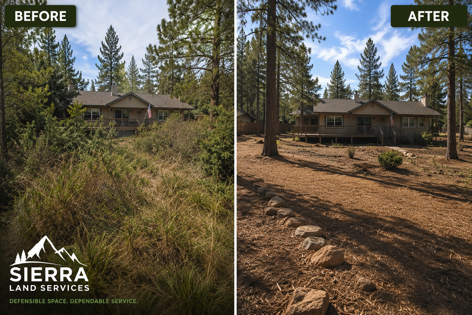 Professional property maintenance and defensible space services in Butte County California